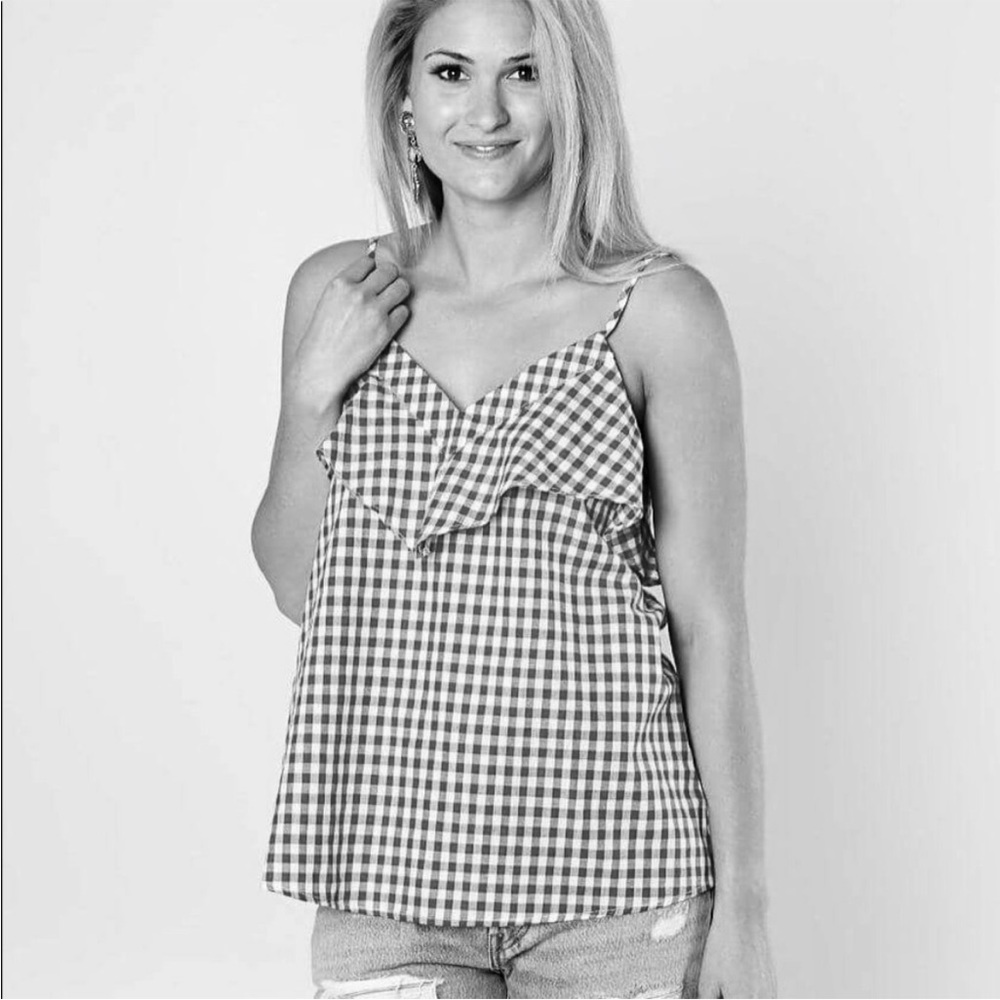 Doe & Rae Gingham Tank Top - Picture 2 of 5